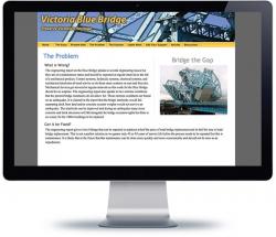 affordable drupal cms web design for Victoria Blue Bridge