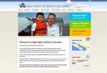 affordable drupal cms web design for non-profit medical transport, Vancouver Island