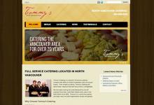 affordable cms web design for food catering, North Vancouver